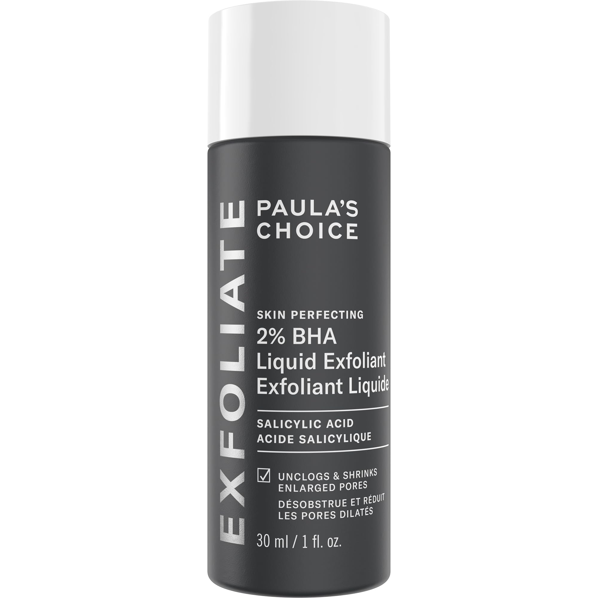 PAULA'S CHOICE SKIN PERFECTING 2% BHA Liquid Salicylic Acid Exfoliant-Facial Exfoliant for Blackheads, Enlarged Pores, Wrinkles, Fine Lines- 30 ml Bottle (Travel Size) (22016)