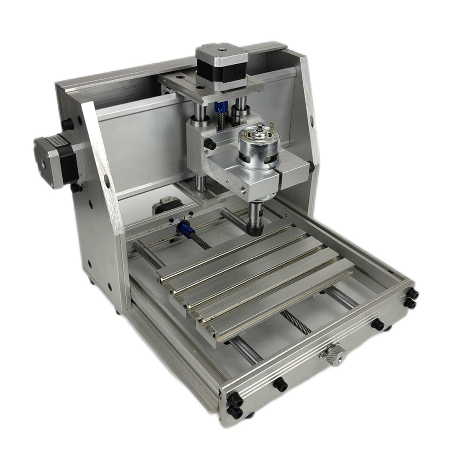 Kit de mini m CNC de aluminio, tornillo T8, motor de husillo 775, portabrocas ER11, máquina de grabado CNC DIY, XYZ 170 x 120 x 40 mm Para bricolaje(No Control Card)
