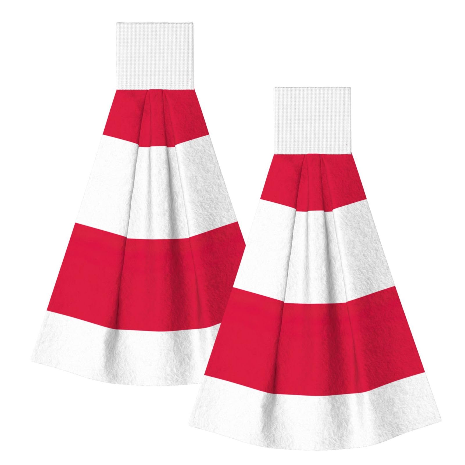 DUWAA Polish Flag Print Hanging Hand Towel Quick Dry Bathroom Towel Soft Kitchen Towel