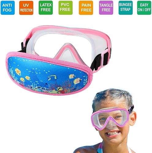 Miniatura 2 de Gafas de natación para niños de 6 a 14 años, máscara de buceo sin enredos, gafas de agua, cubierta de nariz para jóvenes y jóvenes