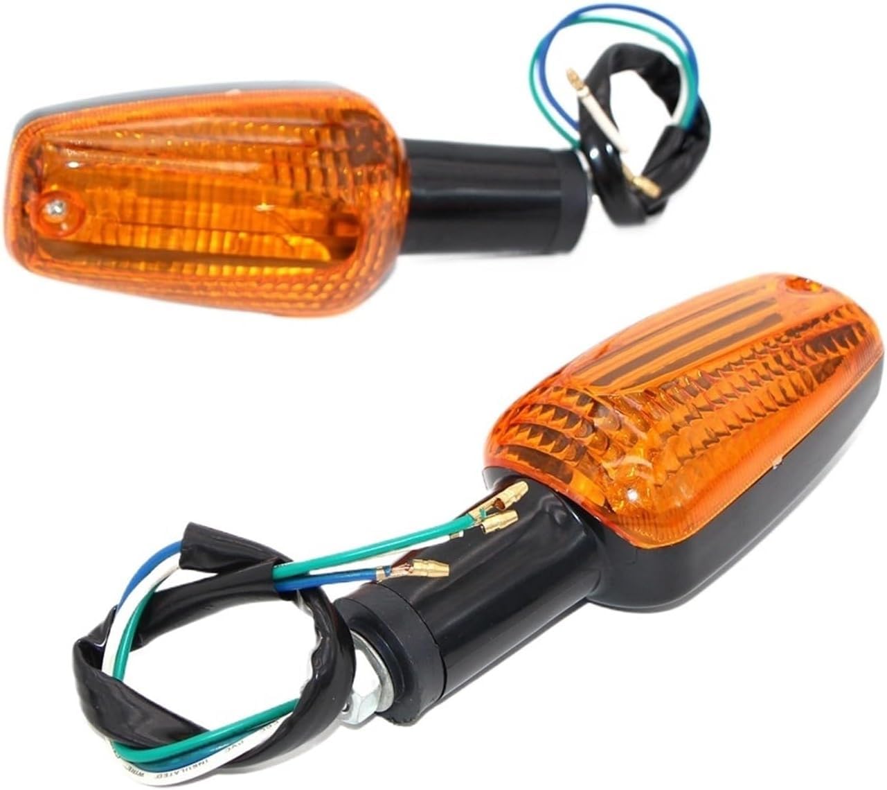 Generic Mini uniwersalne wskaźniki Dla Honda VTEC 2 2 szt. 3 przewody przednie kierunkowskazy motocyklowe bursztynowa lampa