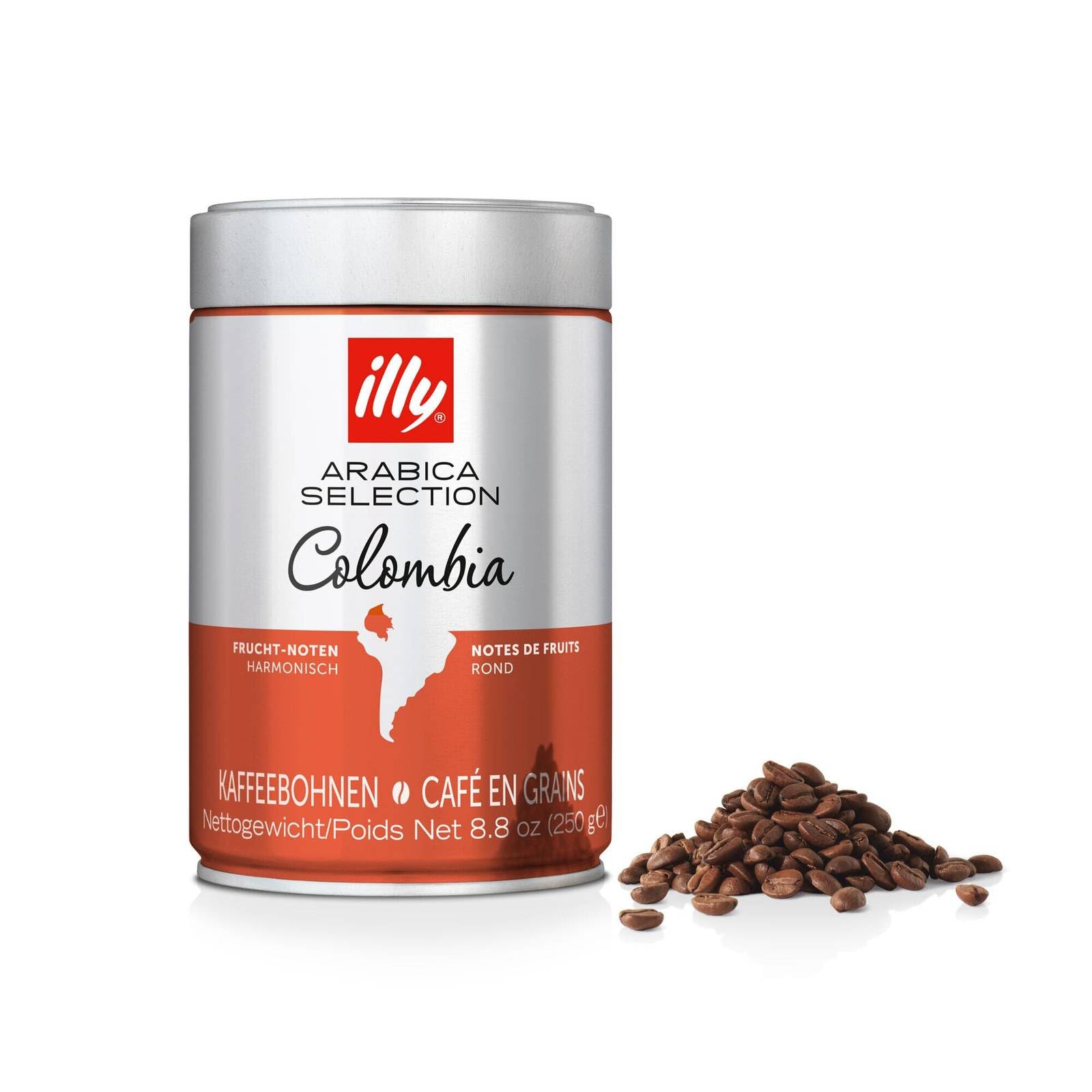 illy Espressobohnen Arabica Selection Kolumbien - 6 x 250g Kaffeebohnen, 100% Arabica