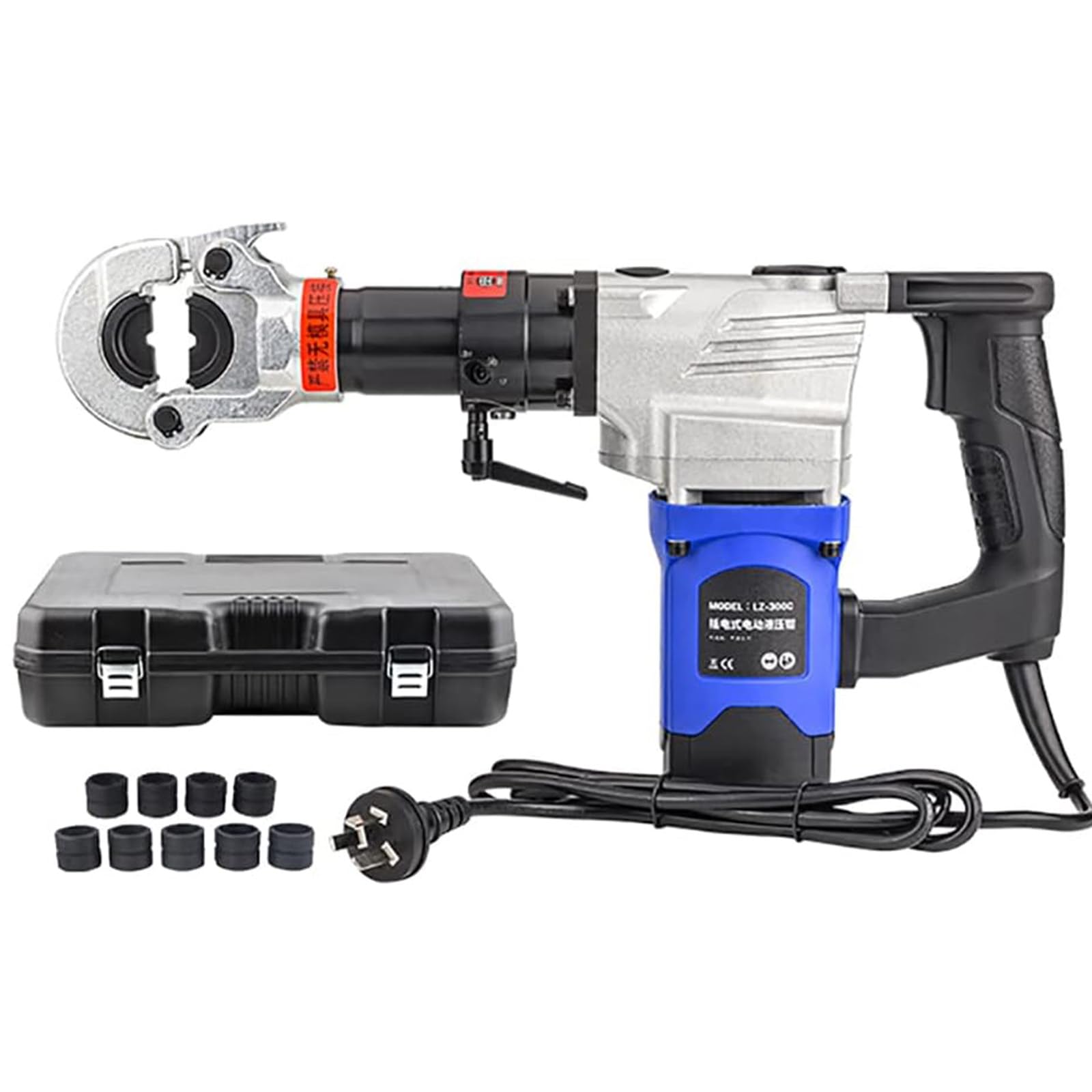 Alicates de enggir hidráulicos eléctricos, Juego de Herramientas de enrging Ferrule Primper Play con Caso de Transporte, 16-300 mm² Conjunto de Herramientas de trinco de Terminal