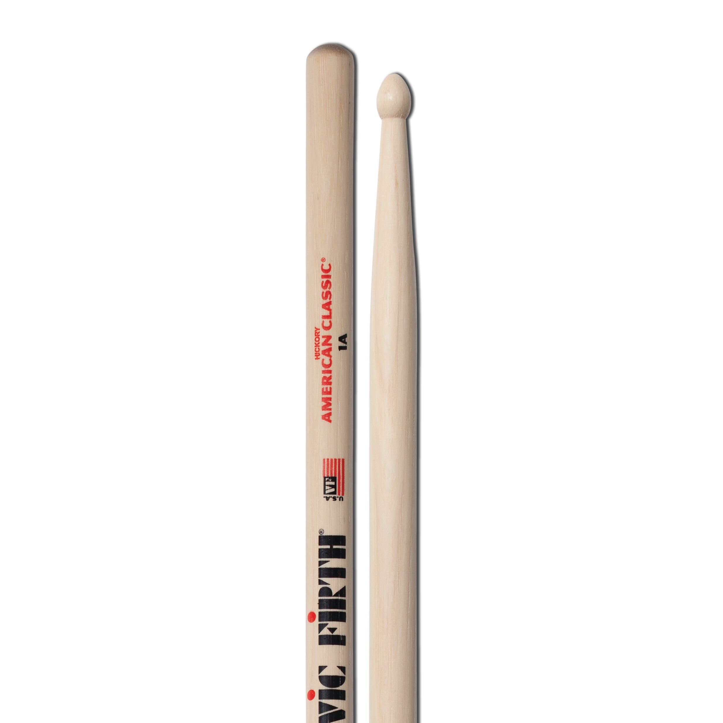Vic FIrth - American Classic® Drumsticks 1A - American Hickory - Wood Tip