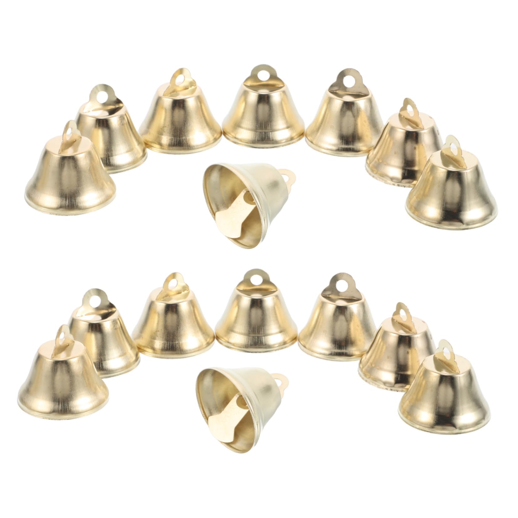 DOITOOL 30Pcs Mini Jingle Bells Vintage Craft Bells for DIY Projects Decorative Bells for Wind Chimes Jewelry Making Festive Decor Easy to Hang