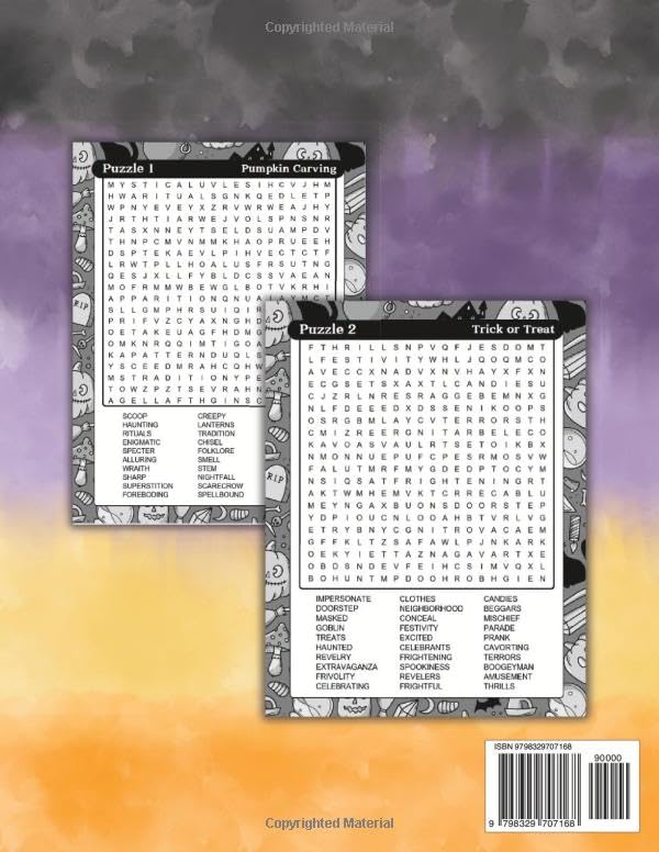 Halloween Word Search: 2700 Halloween Themed Word Search Puzzle Books For Adults With Solutions - Image 2