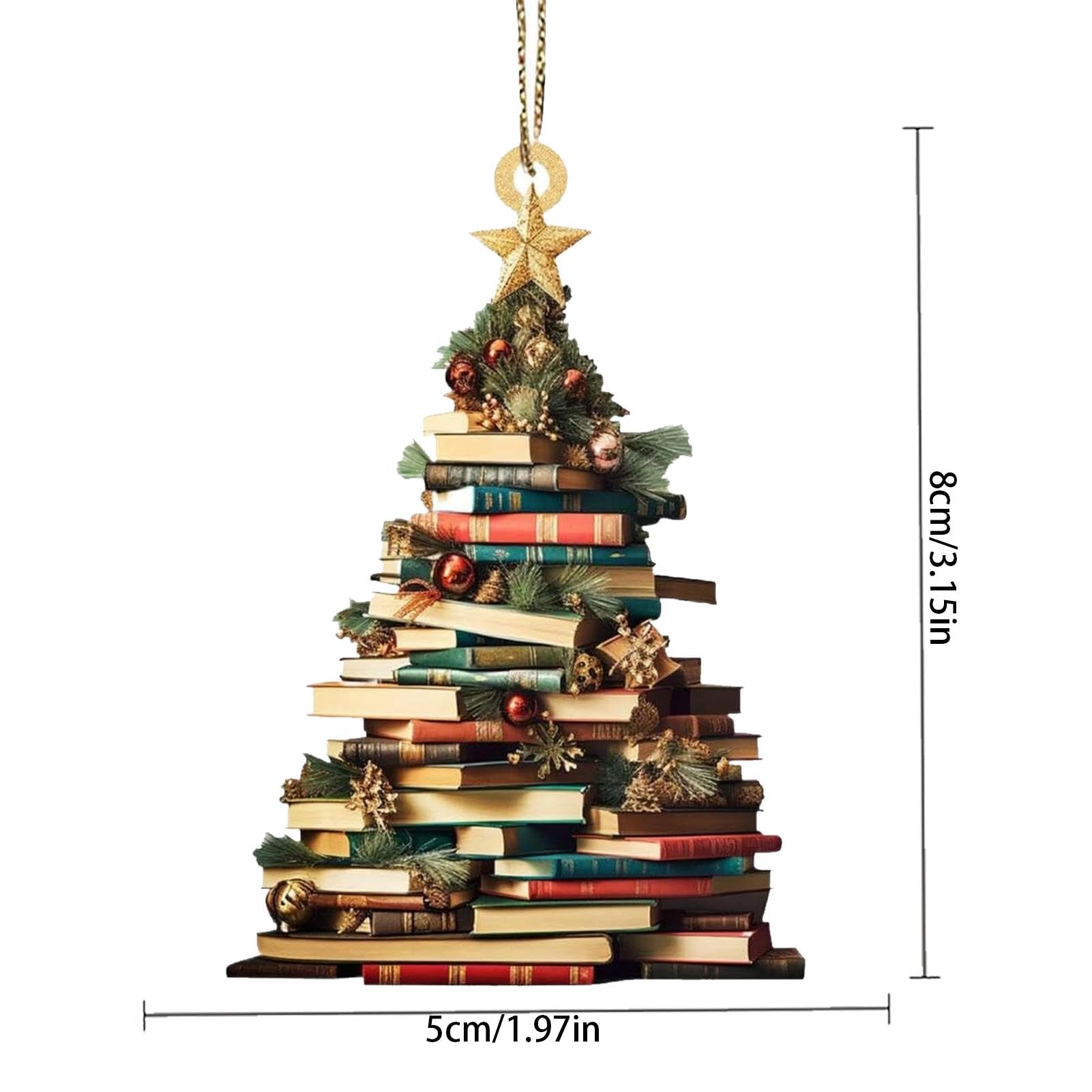 Amazon | クリスマス ツリー用ブック オーナメント、ブック クリスマス