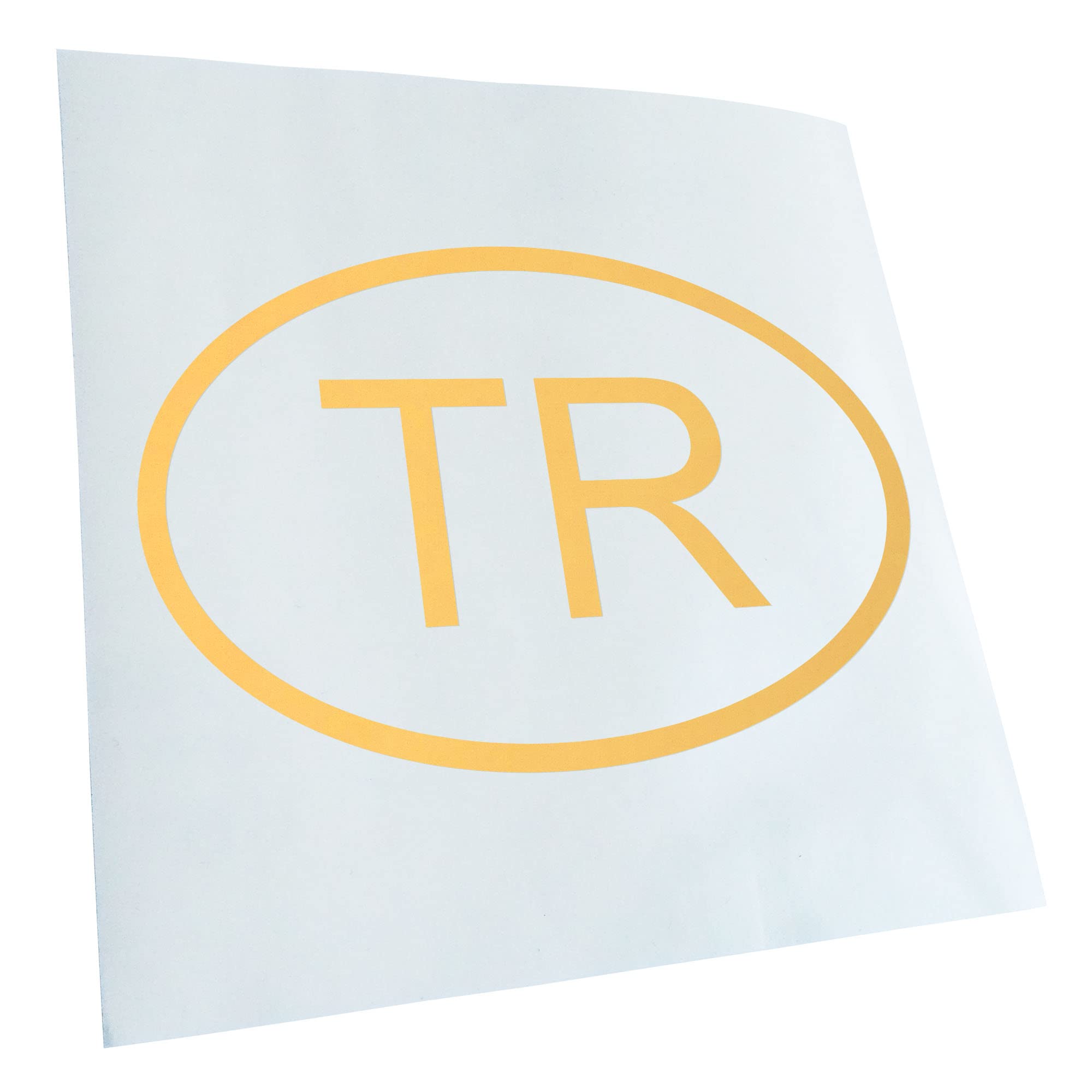 Kiwistar - Car Sticker - Cream - 24 x 16 cm Turkey TR - Rear Window Car Sticker Weatherproof for Car Truck Moped Truck - Sticker Exterior Self-Adhesive Tuning Accessories for Window Vehicle Window