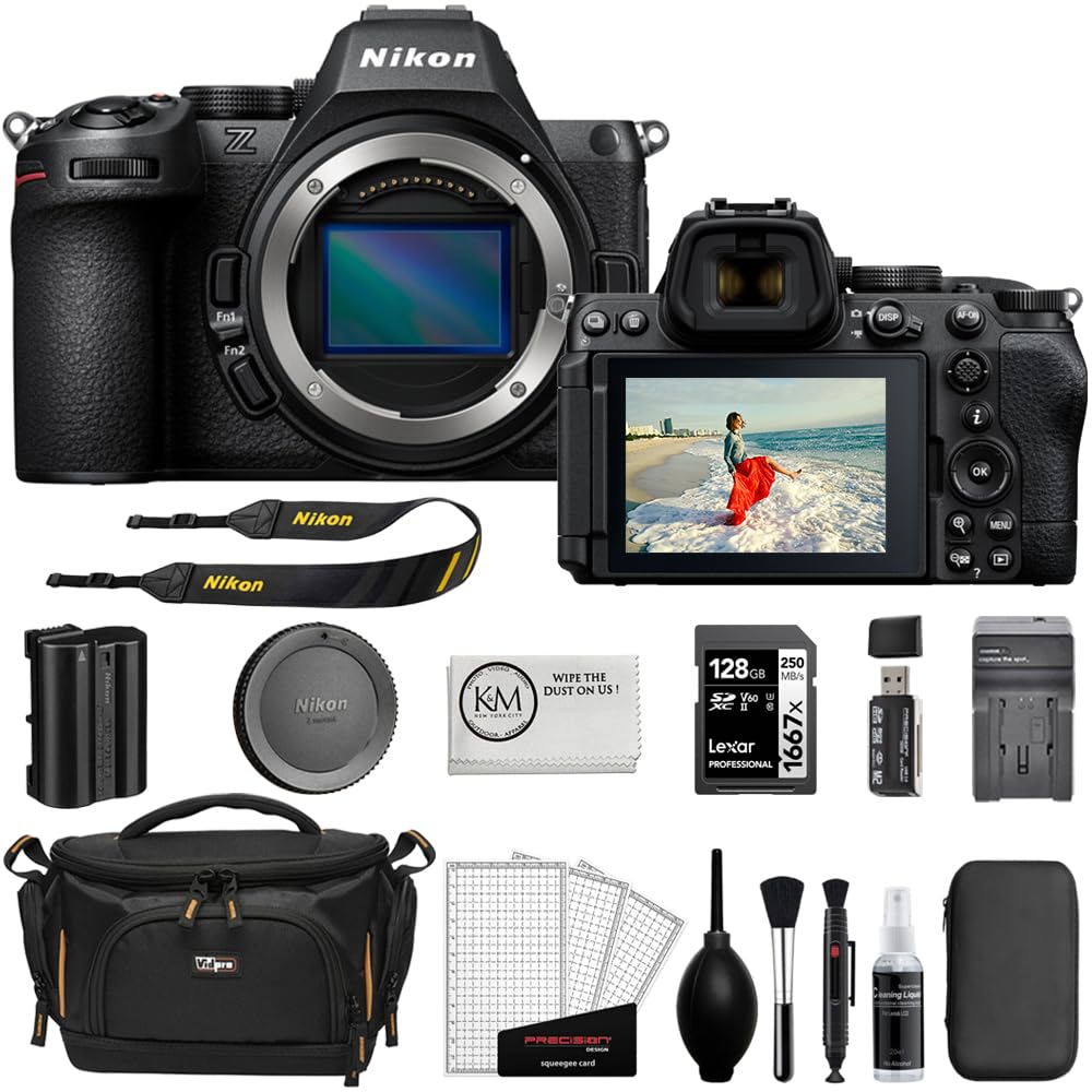 Nikon Z5 II Mirrorless Camera | Body Only Bundle with 128GB Memory Card + Cleaning Kit + Screen Protectors + SD Card Reader + Camera Bag+ Cleaning
