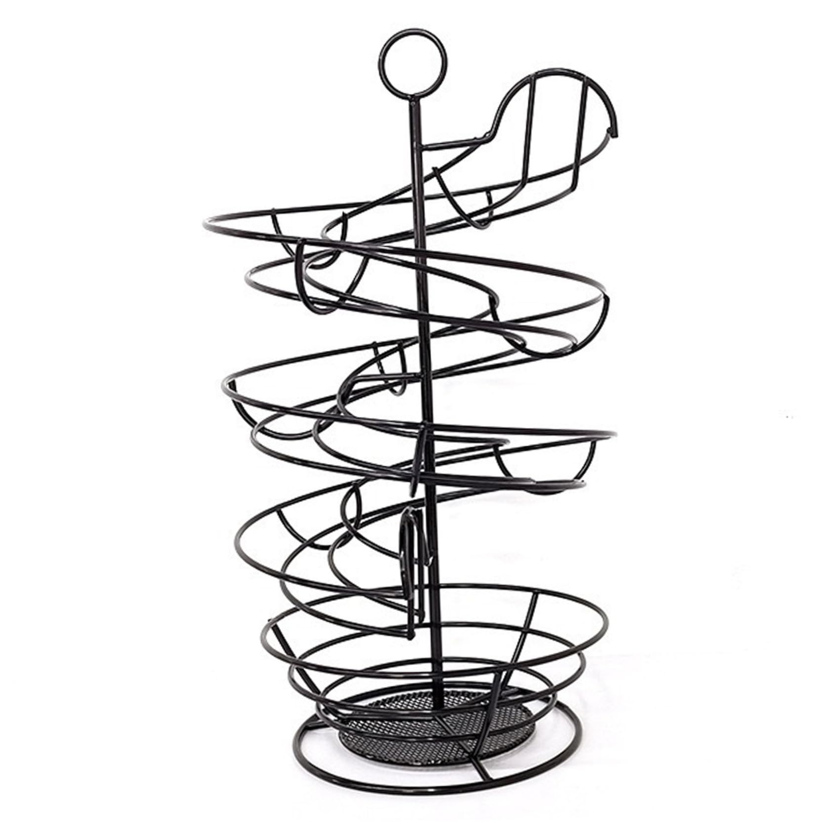 DAGLLGEW Spiral Egg Holder Countertop, Metal Egg Skelter Rack Compact Fresh Dispenser Countertop Organizer for Kitchen