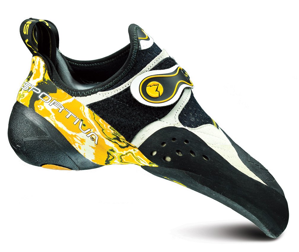 La Sportiva Solution Climbing Shoe - Men's White/Yellow 38