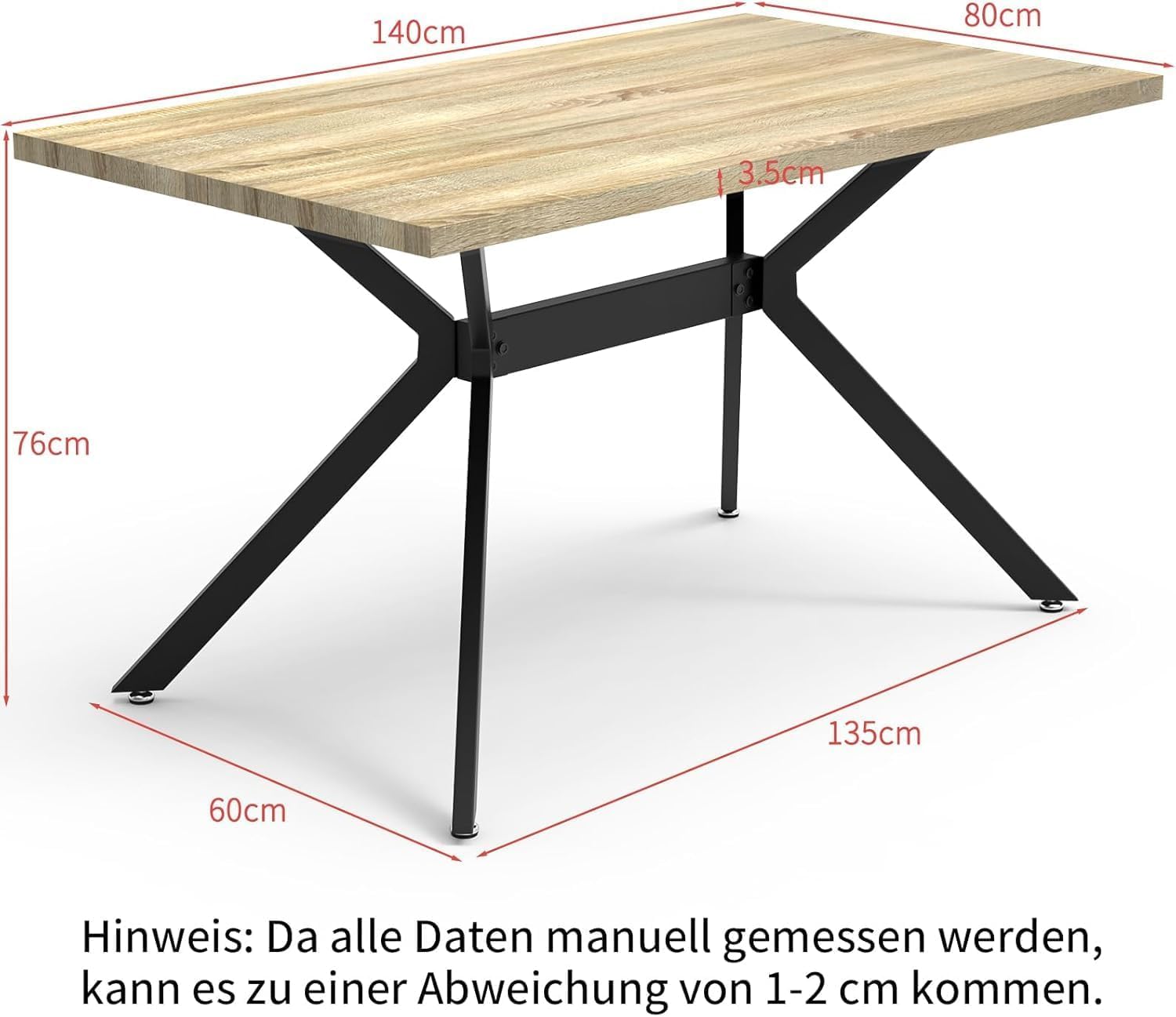 LEWE Essgruppen Esstisch mit 4 Stühlen, 140 x 80 x 76 cm Rechteckig Esstisch aus Holz mit 4 Esszimmerstühle, 360°Drehstuhl, Gepolstert, Breitere Sitzfläche, für Küche Esszimmer und Wohnzimmer,Grau