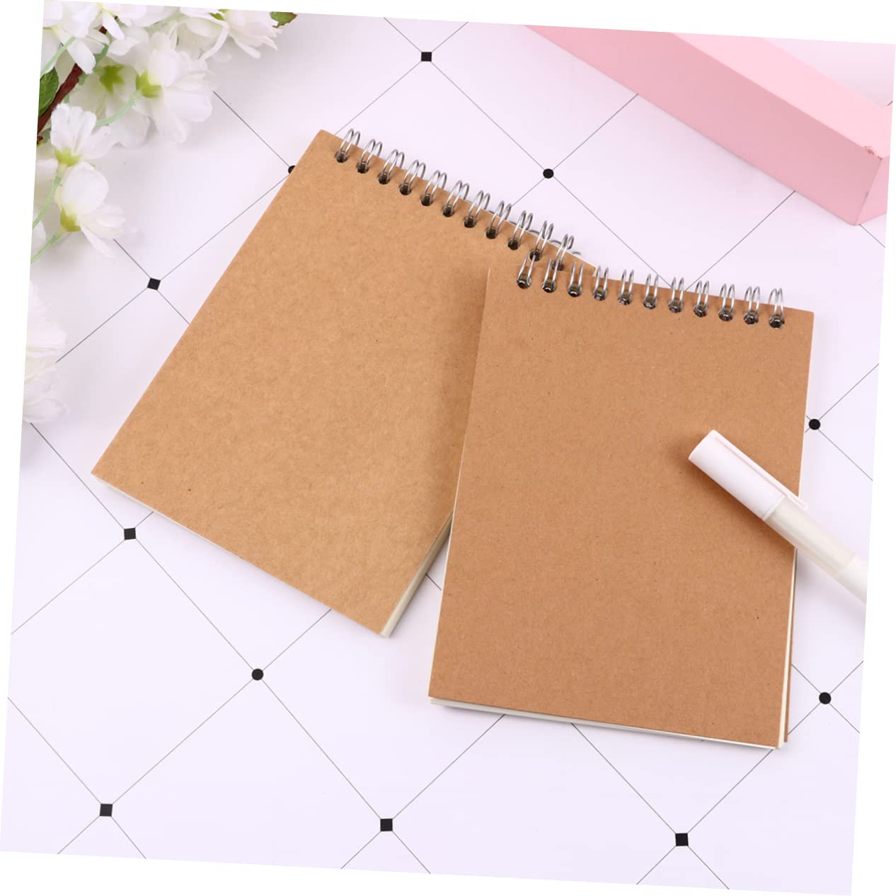 12pièces Lot De Carnets De Notes Kraft Carnet De Bureau Étudiant Pour École Et Planning Hebdomadaire