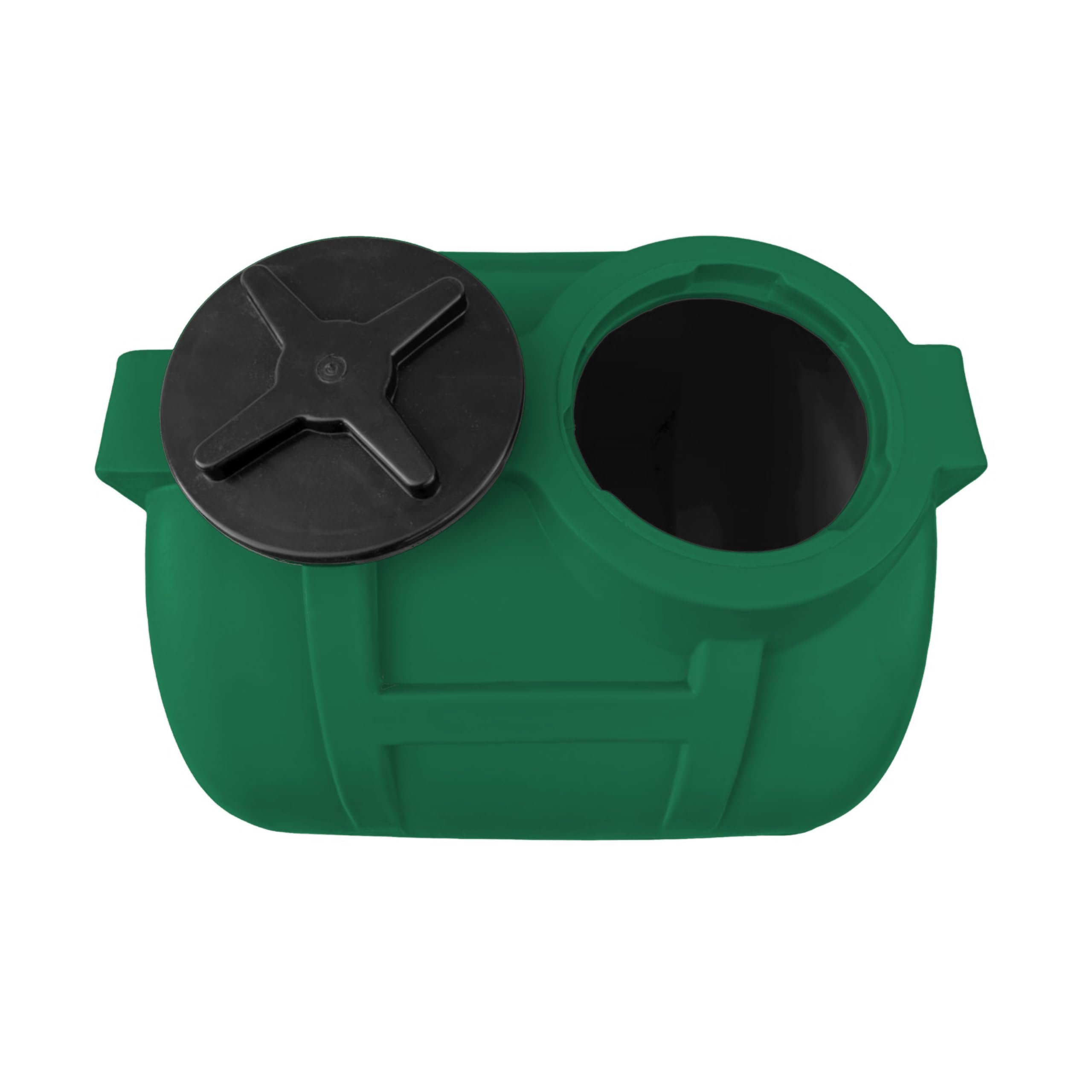 Varile 150L Depósito de Agua Potable Verde | Sin BPA | Rosca de Latón 3/4" Integrada | Fabricado en la UE | Apto para Alimentos | Horizontal