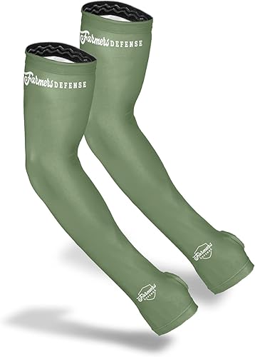 FARMER'S DEFENSE Sleeves UV Cooling Sleeves Anti-Scratch Sun Protection Arm Sleeves for Gardening Harvesting Outdoors FARMER'S DEFENSE Sleeves UV Cooling Sleeves Anti-Scratch Sun Protection Arm Sleeves for Gardening Harvesting Outdoors