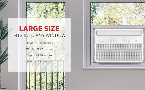 Miniatura 32 de Honeywell Aire acondicionado digital para ventana de 14,000 BTU, control remoto, pantalla LED, 4 modos, ecológico, cobertura de 800 pies cuadrados