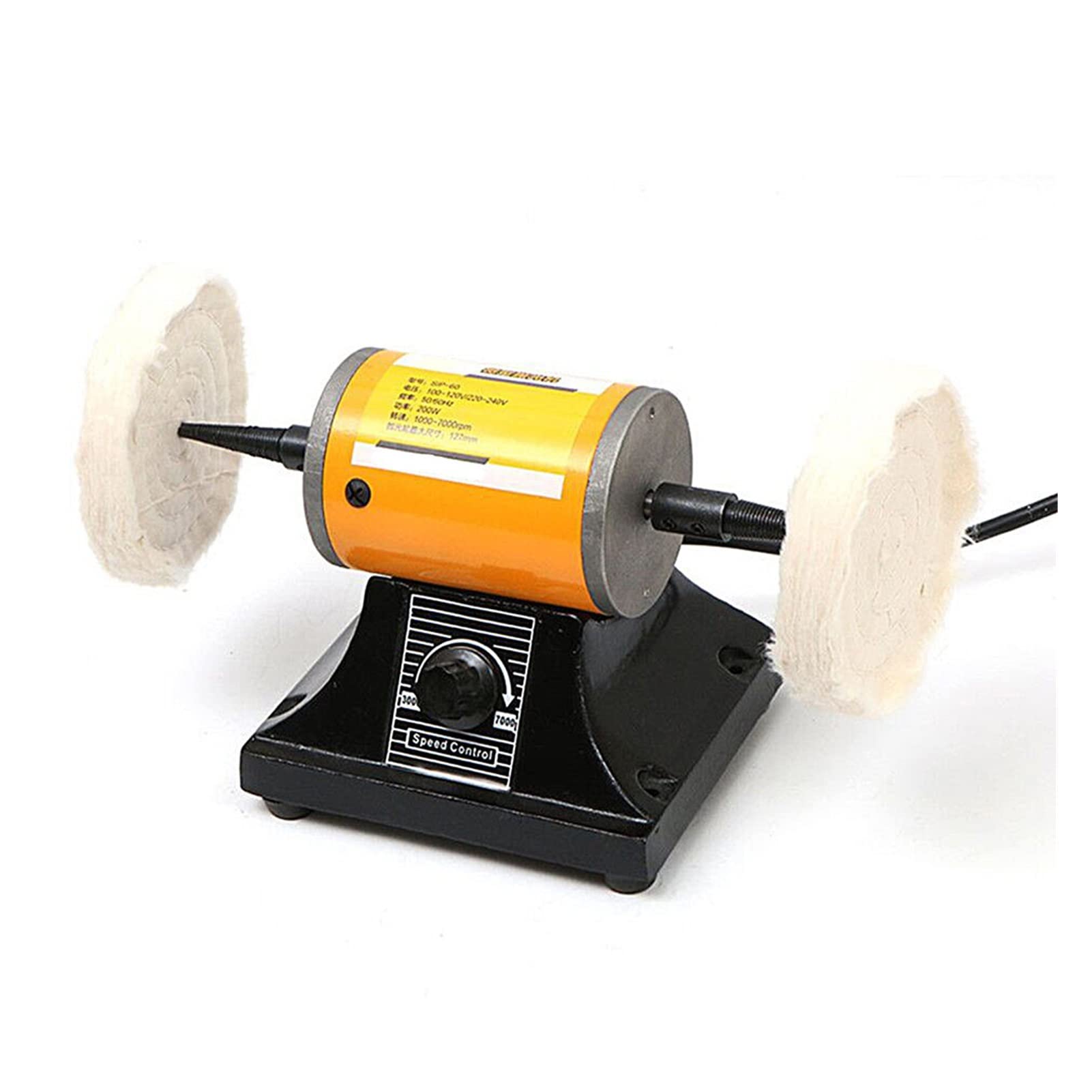 Polerka do Kamienia, Zestaw szlifierski GEM Mini Pulpit Speed ​​Control Maszyna do szlifowania Biżuteria Polerowanie Double Wheel Polering