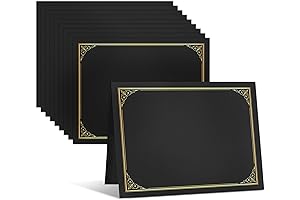 Gartner Studios Premium Black Certificate Holders: Protect and Showcase Your Accomplishments