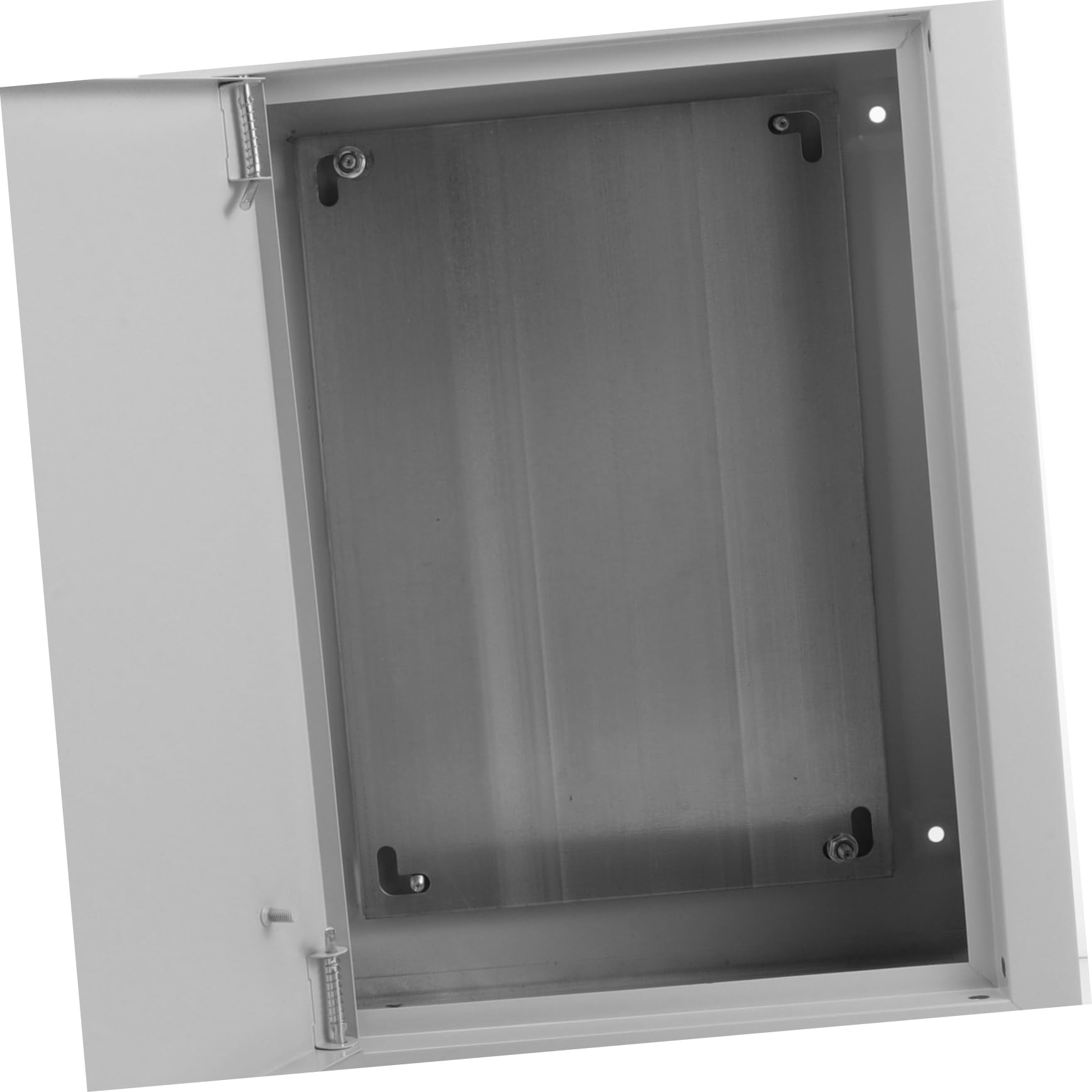 Boîtier de Disjoncteur Extérieur Étanche en Aluminium Argenté 30x25 Cm