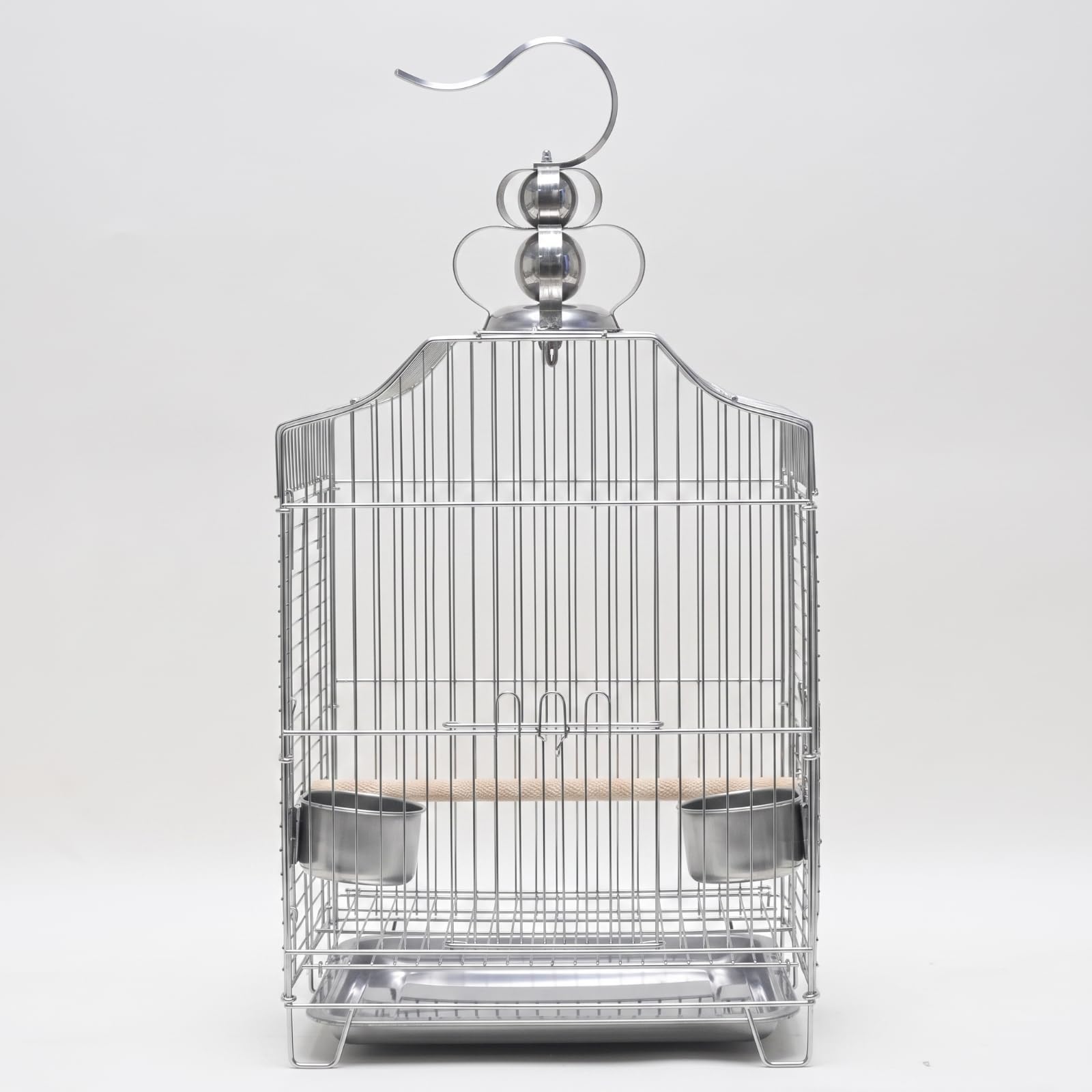Edelstahl Vogelkäfig mit Sitzstange für, Style to 2