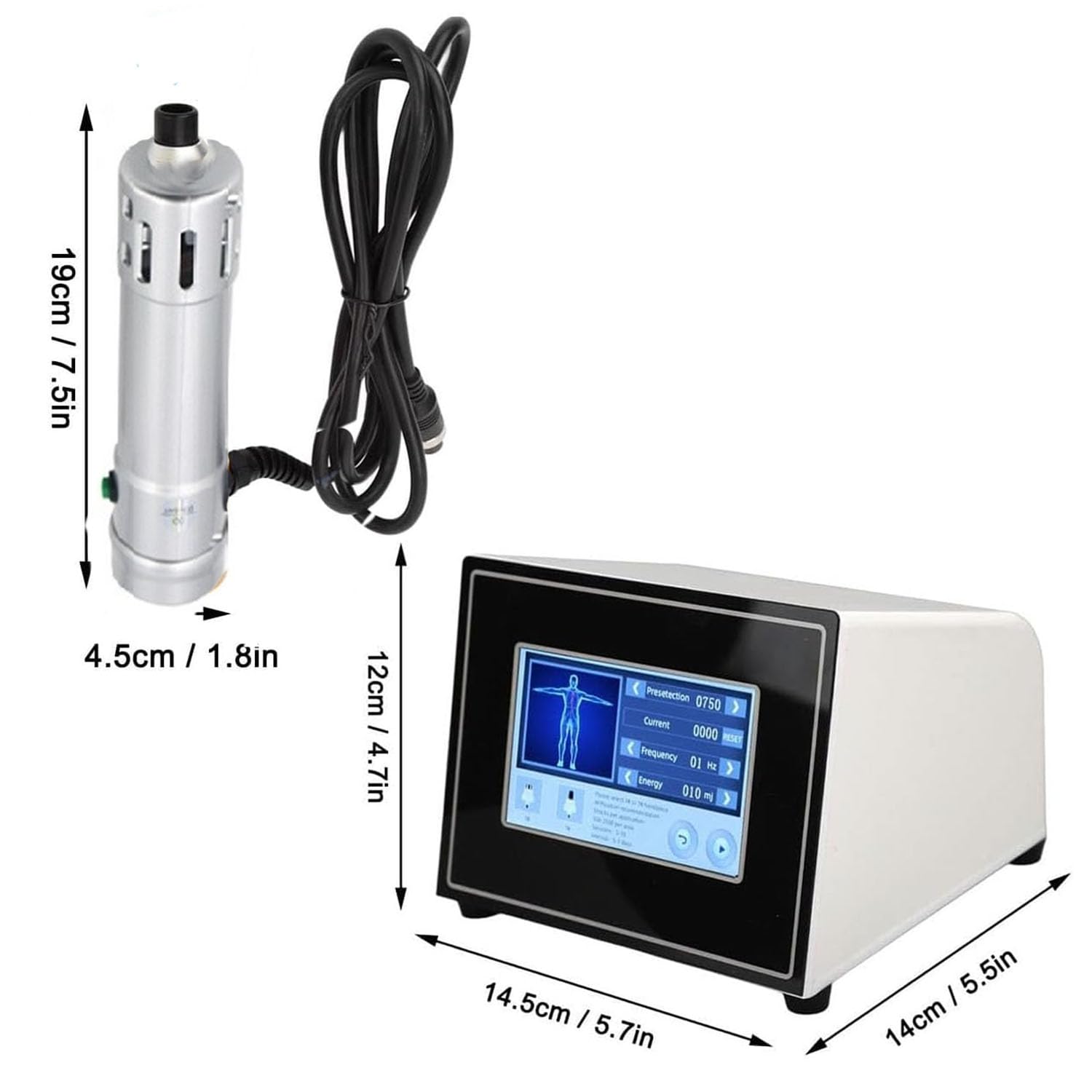 Macchina Professionale Ad Onde D'urto Extracorporee Elettromagnetiche ED