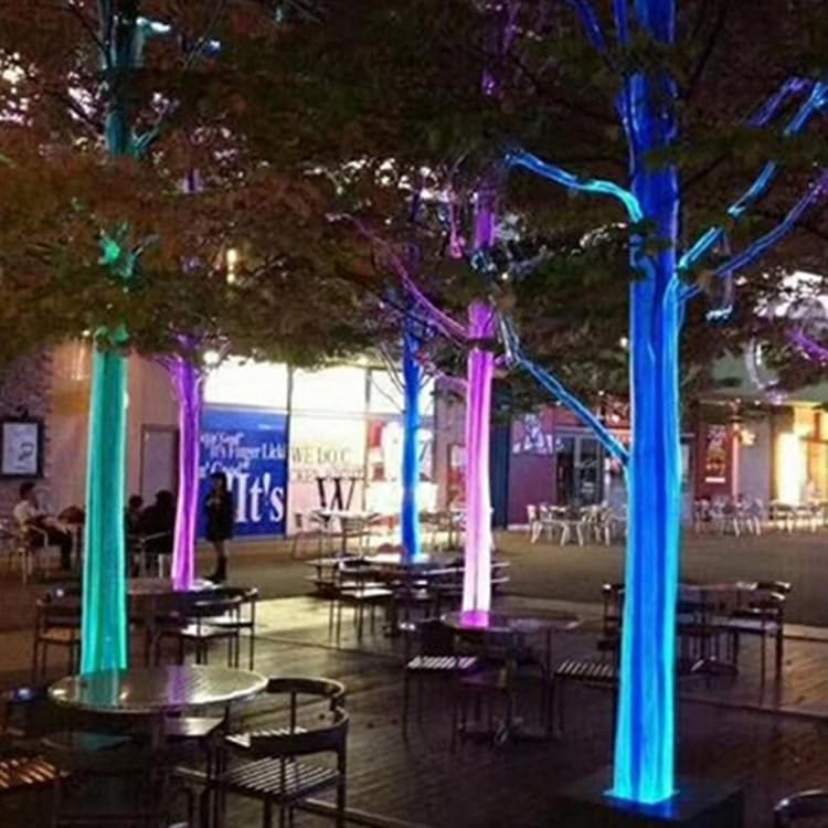 Miniatura 4 de Kits de luz LED de malla de fibra óptica con control remoto, red de fibra óptica, árboles de techo iluminados para bodas, fiestas, hotel, decoración