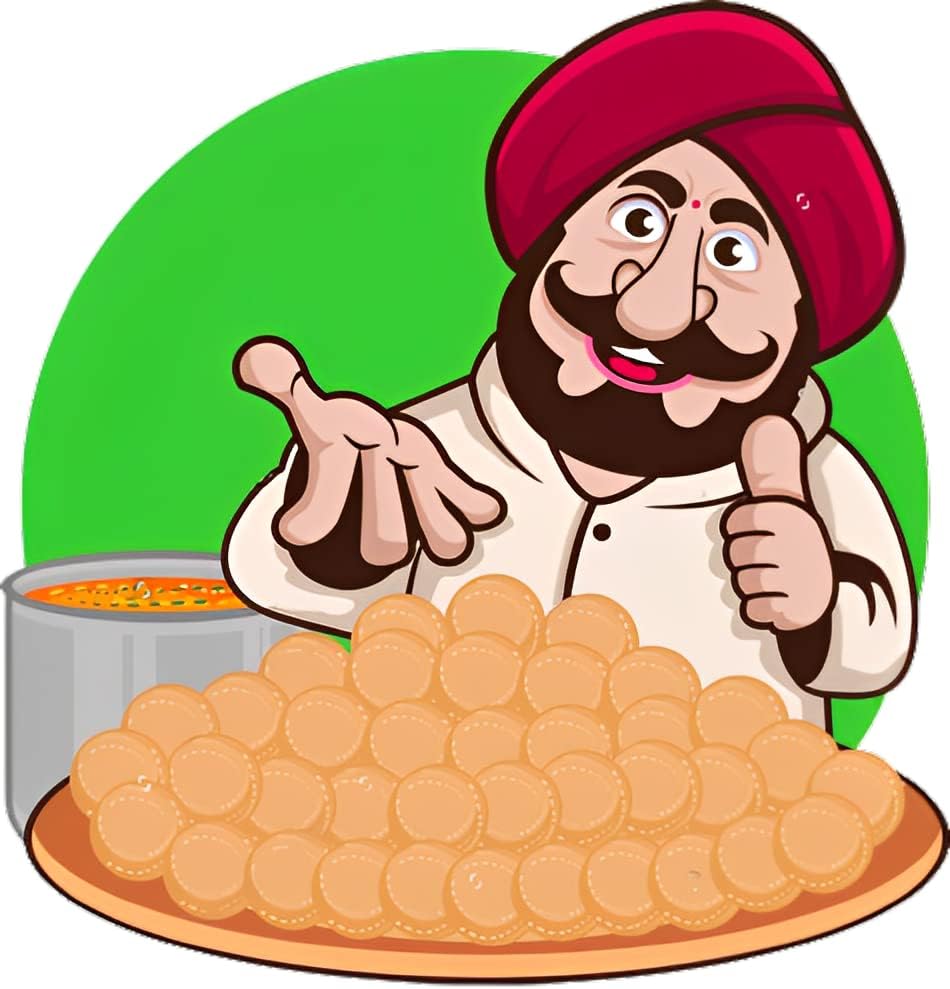 GURUH Golgappa/Panipuri/Ready to Fry/Papad, 400 g