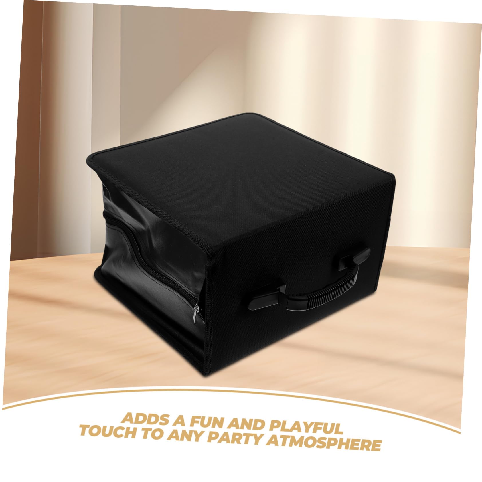Hemobllo Porta CD e Dvd in Pu con Maniglia Custodia da Viaggio per Auto e Casa Organizer con Cinturino da Polso per Protezione Dischi e Piccoli Oggetti