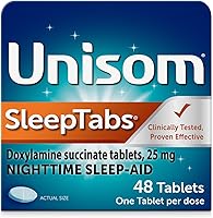 Vista 1 de Unisom SleepTabs, Ayuda nocturna para dormir, succinato de doxilamina, 48 tabletas