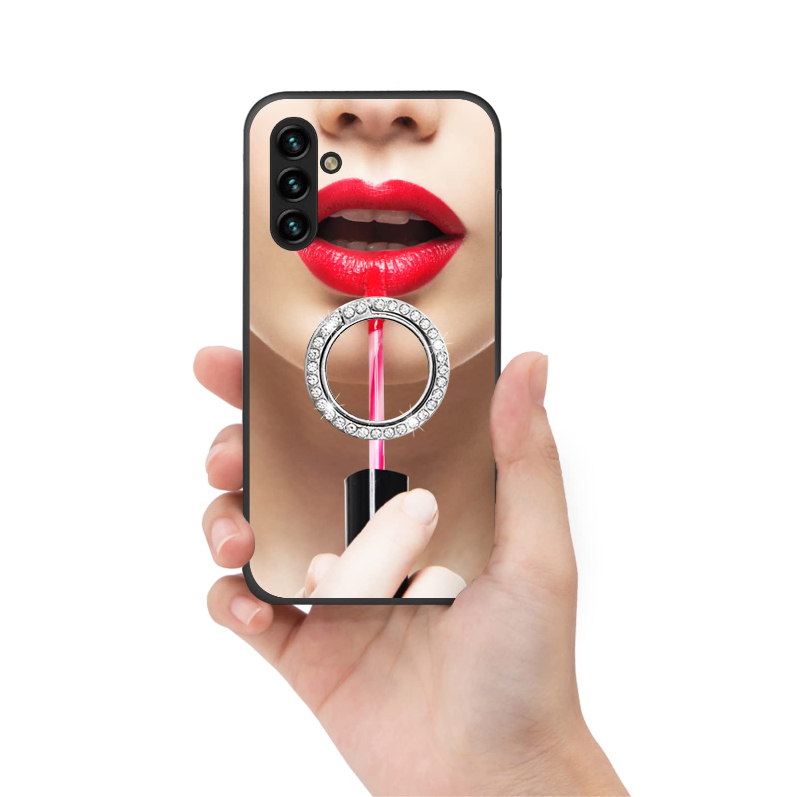 for Samsung Galaxy A13 5G Case, Samsung A13 Case for Girls Women Mirror Make up Luxury Stylish Slim Shockproof Drop Protection Cover with Ring Kickstand for Galaxy A13 5G (Mirror Silver)