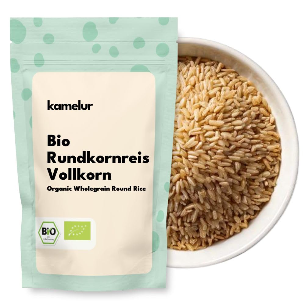 Kamelur Bio Rundkornreis Vollkorn (500 g) – BIO Rundkornreis, ungeschält, ohne Zusatzstoffe