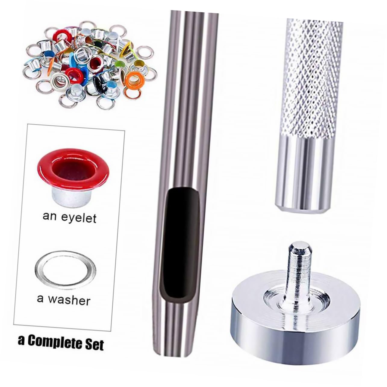 Kit Occhielli Installazione Per Grommet Per Scarpe Abbigliamento e Facile Usare e