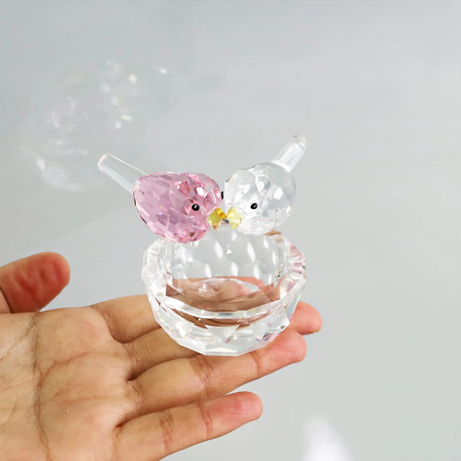 Amazon.co.jp: クリスタル 鳥 ボウルの置物 コレクターアート ガラス 