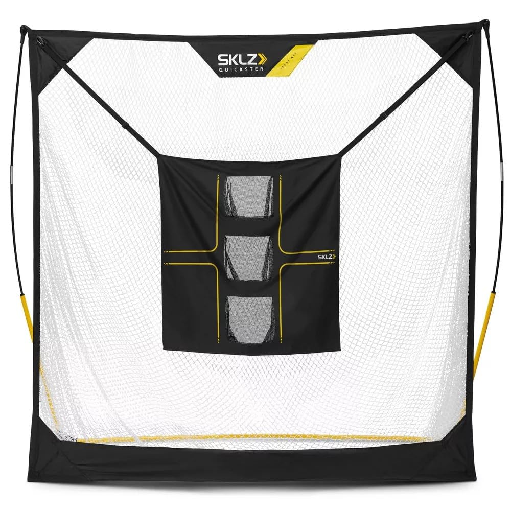 SKLZ Universal Golf Target – Objetivo de Swing Ajustable con Tres Bolsillos para Practicar Vuelo de Bola y Chip, 76.2 cm x 76.2 cm para Entrenamiento de precisión.
