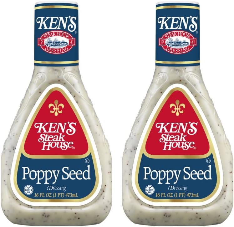 Ken's Steak House Poppy Seed Dressing 16 Fl Oz (Pack of 2)