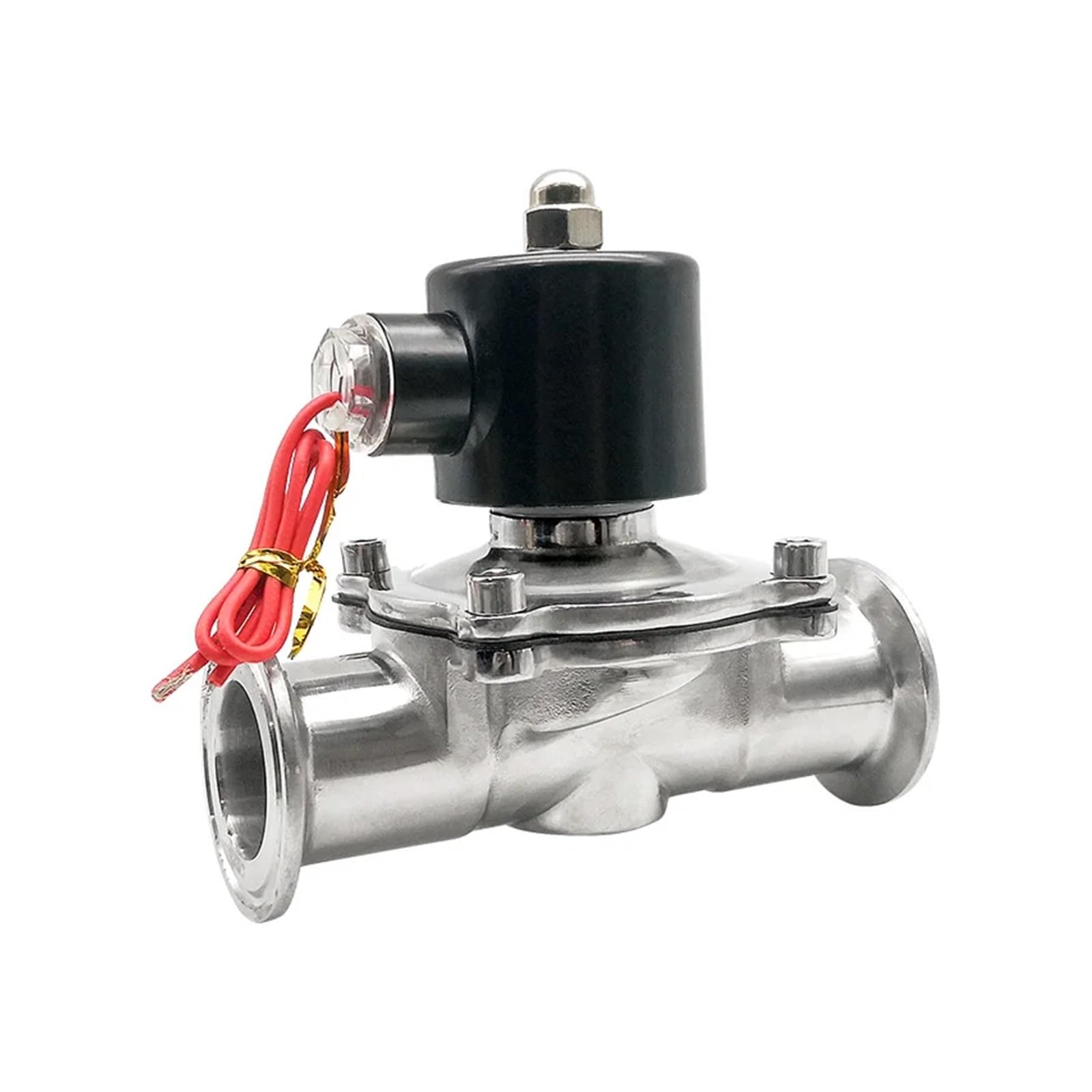 UWUKCJOKQ 1" 304 Stainless Steel Nomally Closed Clamp Type Solenoid AC220V DC24V solenoid(220VAC)