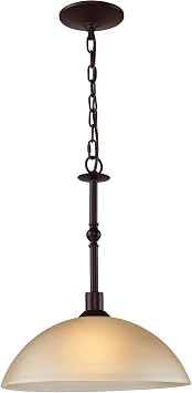 Cornerstone Lighting 1301PL/10 Jackson 1 Light Pendant, Large, Oil Rubbed Bronze