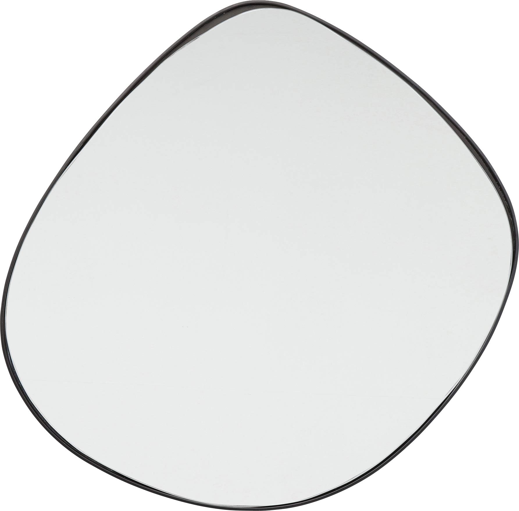 Kare Design Mirror Göteborg, Black, Glass Mirrored, Steel Frame, Room Decor, Home Decor, Organic Formed Wall Mirror for Living Room, Hallway, Bedroom, 71x72x2 cm (H/W/D)