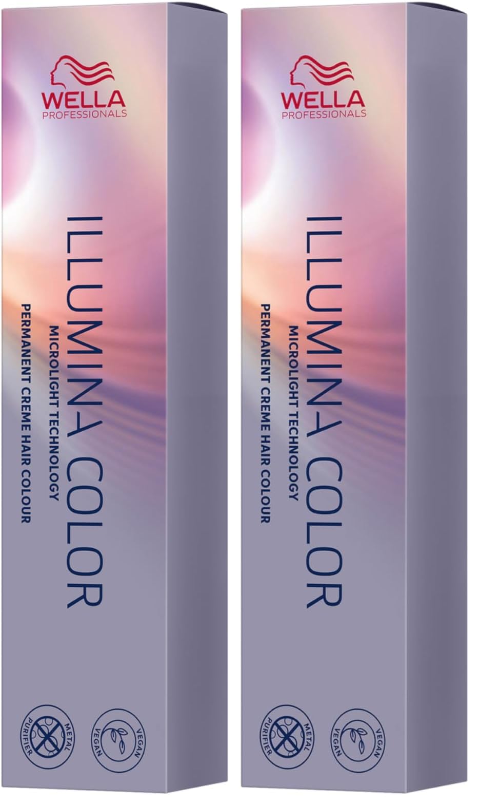Wella Professionals Illumina Color – Permanente, vegane Premium-Haarfarbe - natürliche Farbergebnisse & bis zu 100% Grauabdeckung – 10/69 Hell-Lichtblond Violett-Cendré - 60 ml - 2er Pack