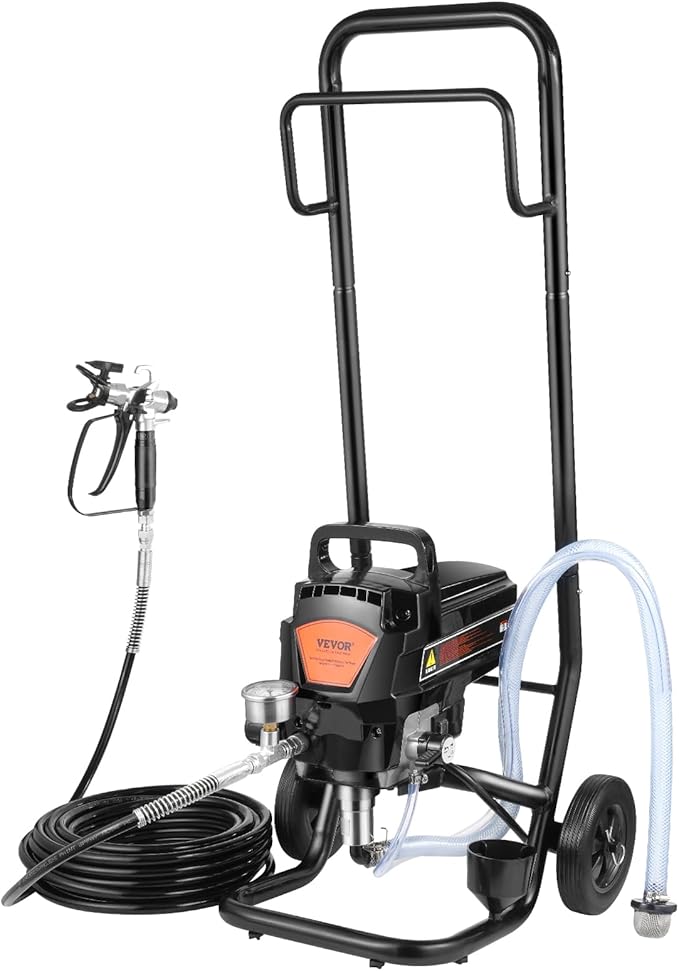 VEVOR Stand Airless Paint Sprayer, 950W 3000PSI High Efficiency