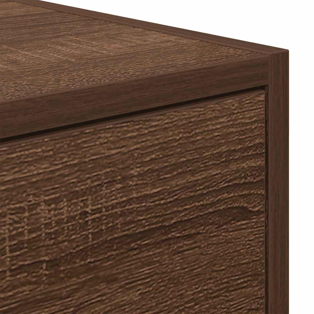 vidaXL Mobile TV Rovere Marrone 100x31x25,5 cm in Legno Multistrato, Panca TV, Armadio Hi-Fi, Centro di intrattenimento, credenza TV