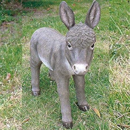 Amazon Co Jp ロバの置物 ９５５９ｈ ろば 動物 置物 オブジェ ガーデン オーナメント ガーデニング ガーデンオブジェ アニマル リアル 庭 インテリア ホーム キッチン