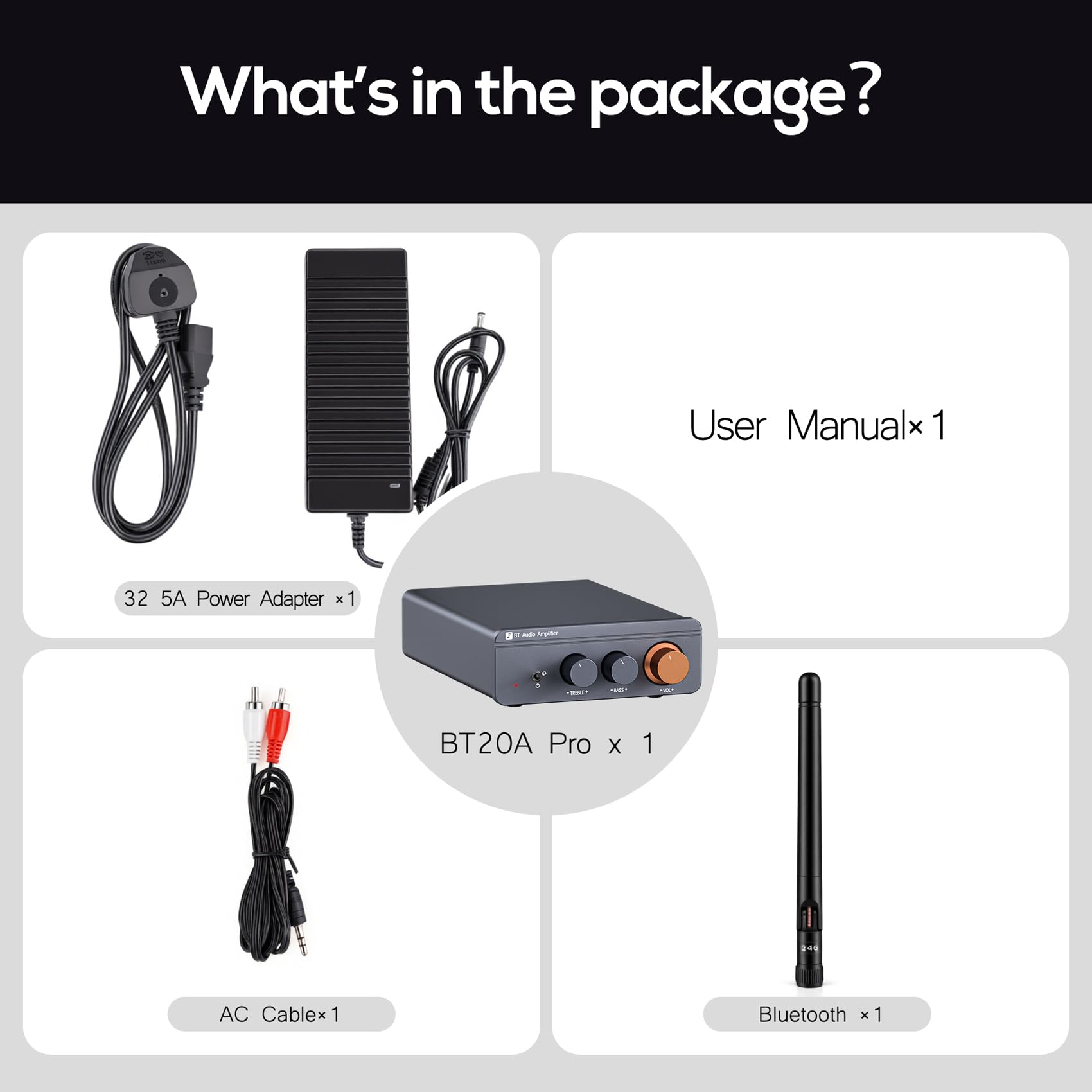 Jancane Audio Amplificatore Bluetooth 5.4, 600W TPA3255 Mini Amplificatore HiFi, Op-Amp Sostituibili, Amplificatore Stereo Casa Integrato Classe D 2.0 Canali per Altoparlanti Passivi da Home Theatre