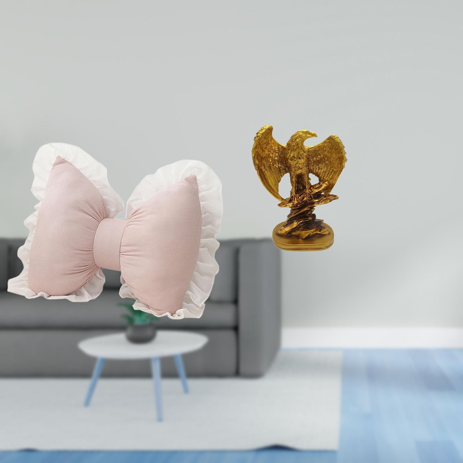 Enakshi® Modern Farmhouse Bow Cushion and Sculpture Decorative Sofa Ornament for Comfortable Study Room Office Chair and Dining Room Home Furnishing|Home & Garden | Home Decor | Pillows-image-49
