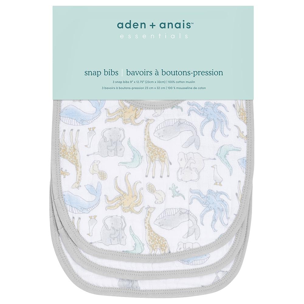 Lot De 3 Bavoirs En Mousseline De Coton Pour Bébé - Motif Dinosaure Jungle