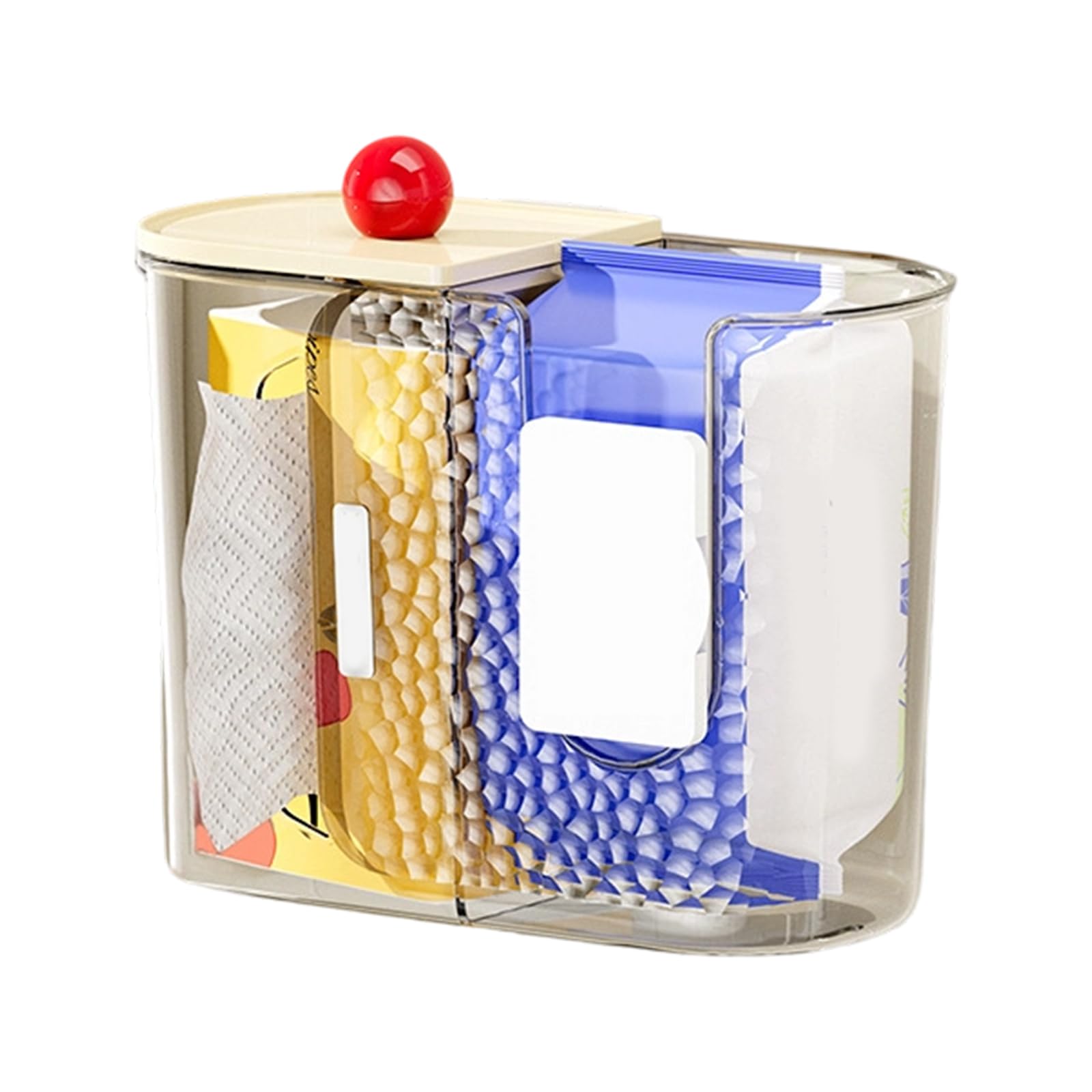 carotoe Stylish Wall Mounted Paper Towel Dispenser for Kitchen Bathroom with Easy Access Space Saving Modern Towel Organizers Space Saver Holder
