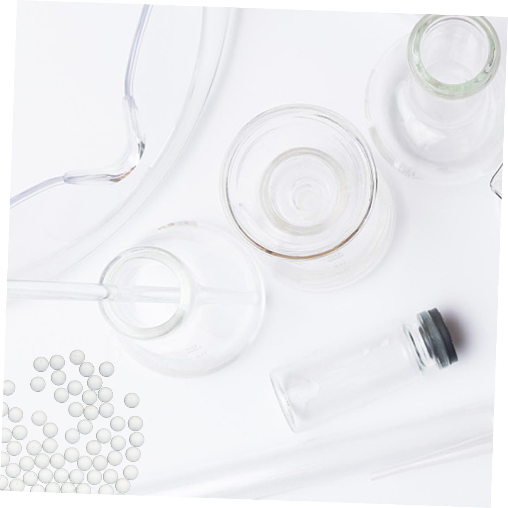 PRETYZOOM Perlas y Antiebullición Experimentales en Vidrio de Ebullición Alta de Filtración Precisión Prevención para Laboratorios Farmacéuticos