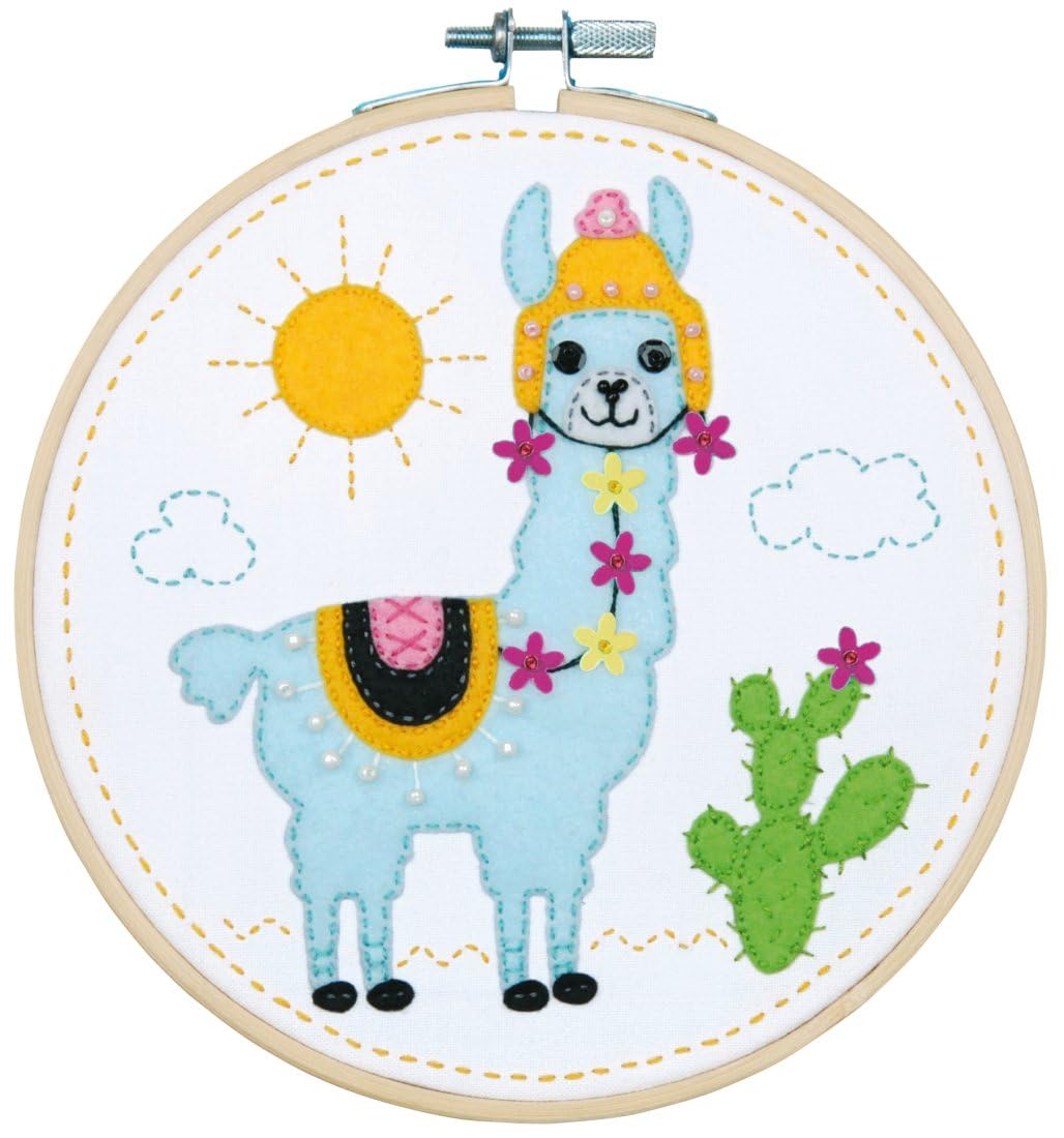Vervaco Llama Felt Applique KIT