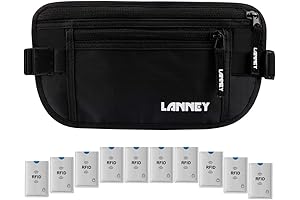 Slim Travel Money Belt with RFID Blocking