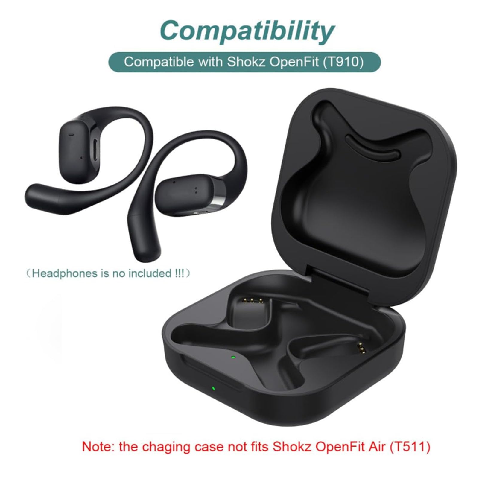 Amazon.co.jp: Yanmis OpenFit T910 用ワイヤレス充電ケース、USB C